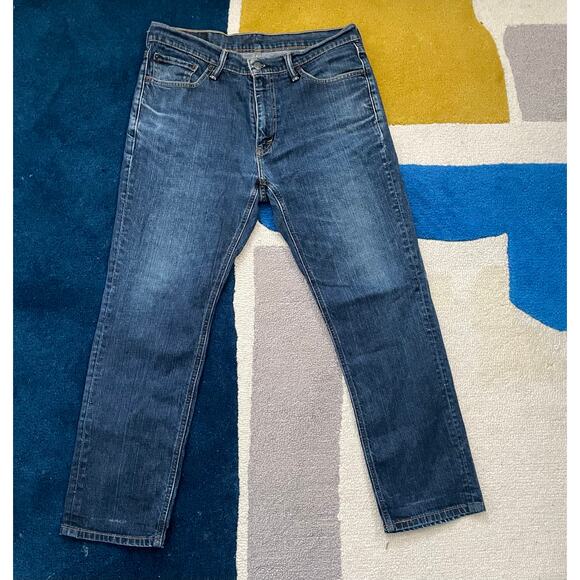 Levi's 541 Men’s Athletic Taper Fit Dark Wash Stretch Blue Jeans 33x30 - Picture 1 of 8